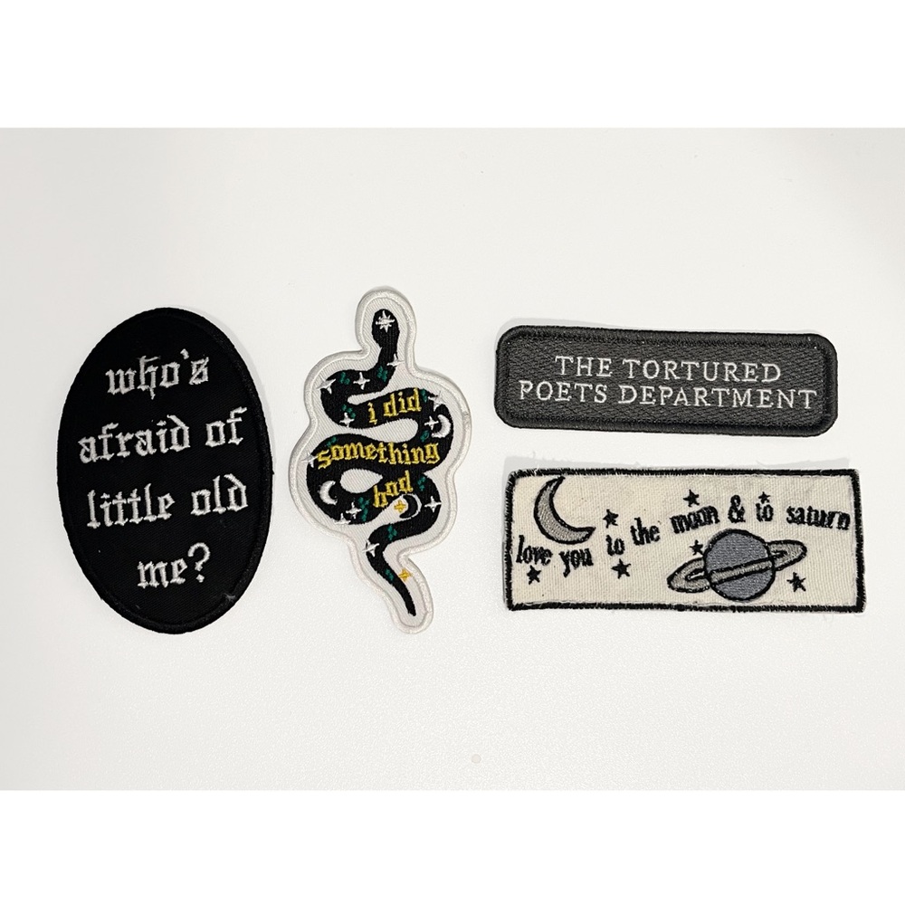 Set of Embroidered Taylor Swift Patches